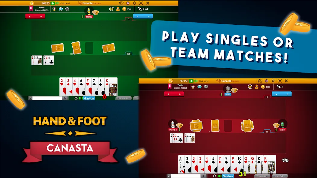 Скачать Hand and Foot Canasta (Мод: Всё открыто) на Андроид — скриншот 4