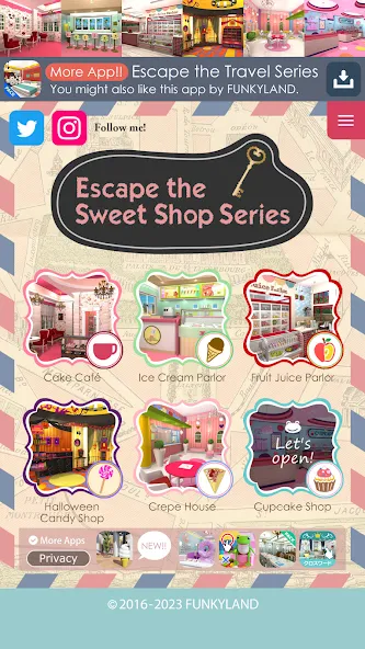 Escape the Sweet Shop Series MOD APK на Android — Все подсказки и пропуск уровня — скриншот 1 Escape the Sweet Shop Series MOD APK на Android — Все подсказки и пропуск уровня — скриншот 1