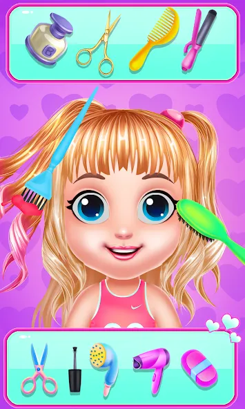 Baby Girl Caring Pinky Style MOD APK на Android — Все открыто — скриншот 3 Baby Girl Caring Pinky Style MOD APK на Android — Все открыто — скриншот 3
