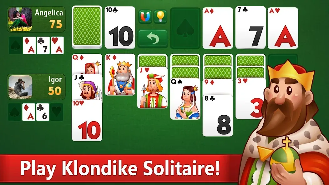 Klondike Solitaire card game — Много денег — скриншот 1