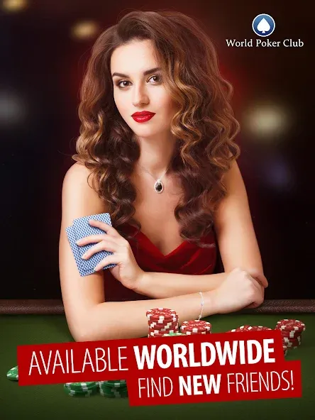 Скачать Poker Games: World Poker Club — Модификация Много денег — скриншот 1