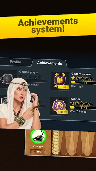 Скачать взломанную Backgammon Long Arena — Бесконечное золото и без рекламы — скриншот 4 Скачать взломанную Backgammon Long Arena — Бесконечное золото и без рекламы — скриншот 4