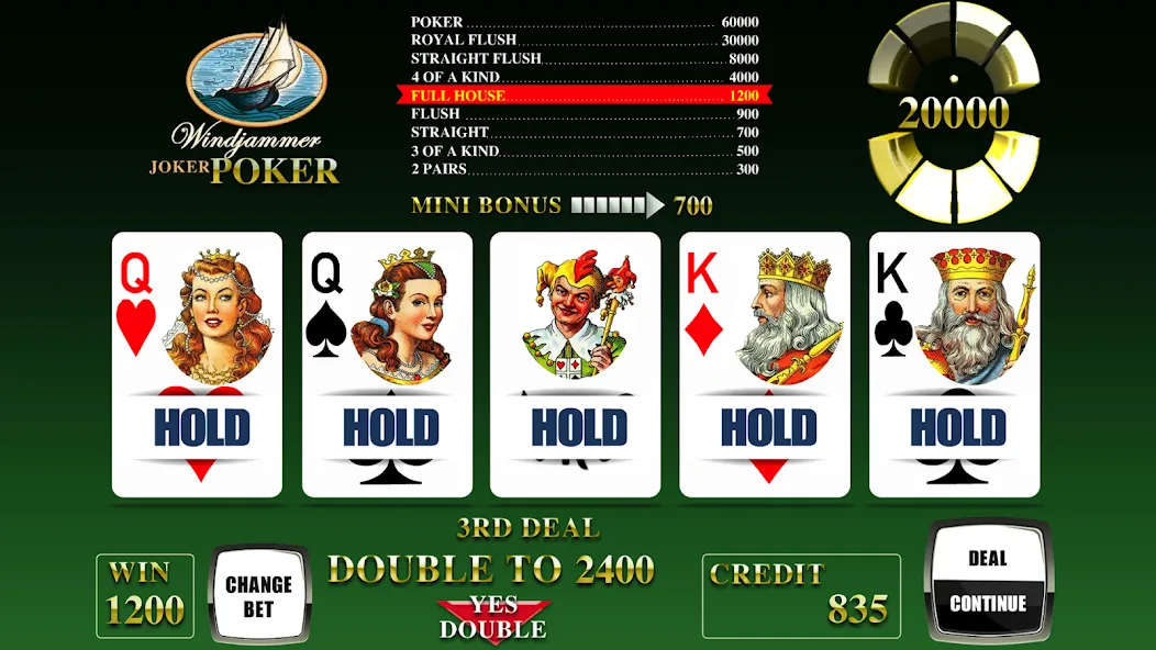 Windjammer Poker — Много денег — скриншот 2