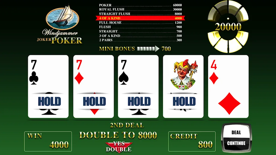 Windjammer Poker — Много денег — скриншот 3