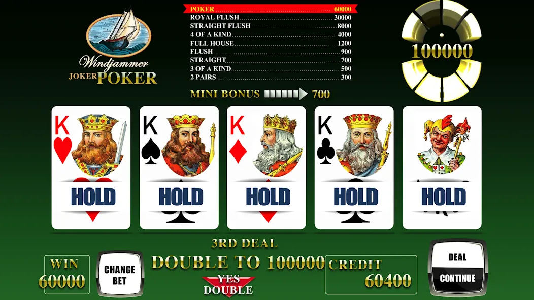 Windjammer Poker — Много денег — скриншот 5
