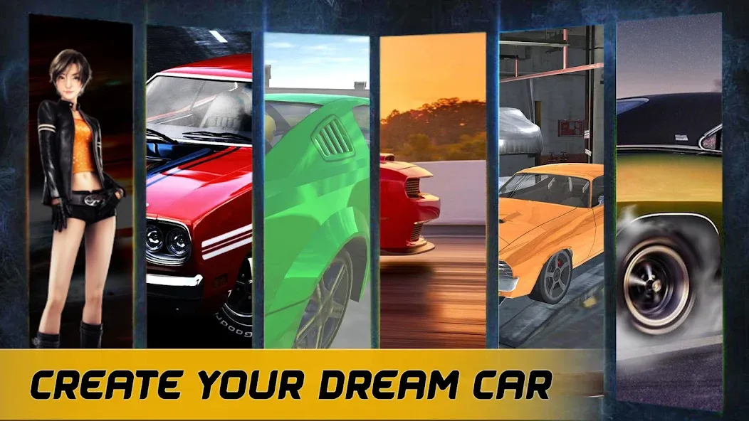 Скачать American Muscle Car Racing MOD APK — Много денег — скриншот 1