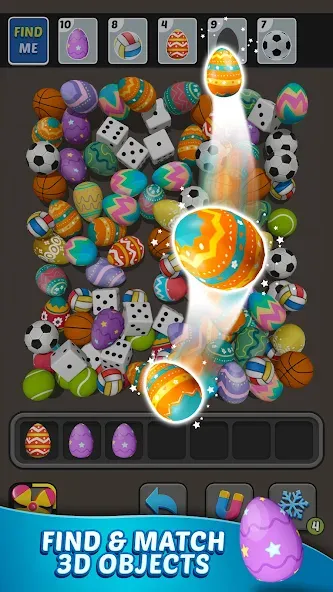 Triple Find - Match Triple 3D на Андроид — Мод Много денег — скриншот 1