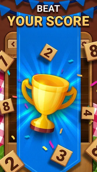 Скачать Woodber - Classic Number Game (Мод: Без рекламы) на Андроид — скриншот 4