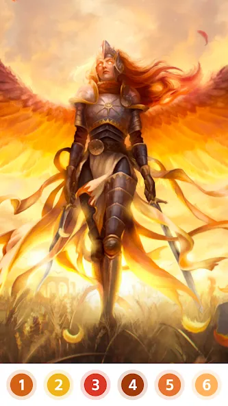 Angel & Devil Paint by Number MOD — Много денег и подсказок на Андроид — скриншот 5