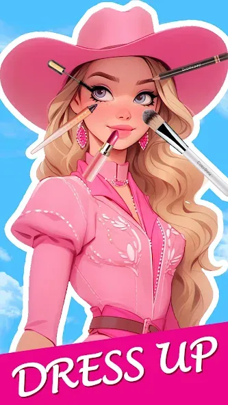 Doll Makeover: dress up games MOD — Много денег и все открыто на Андроид — скриншот 1