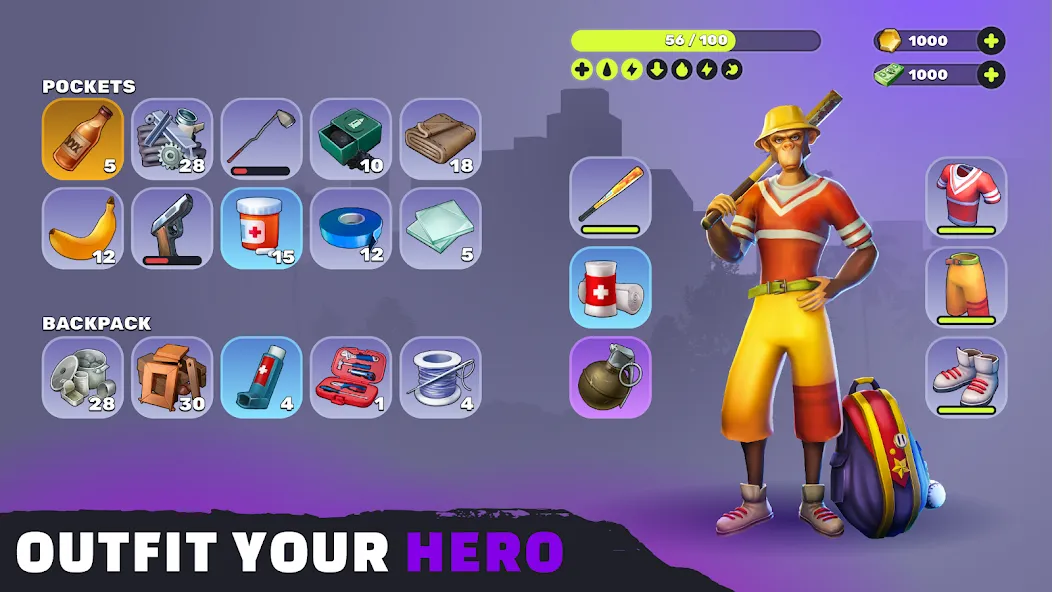 Скачать Epic Apes: MMO Survival MOD APK — Много денег — скриншот 1