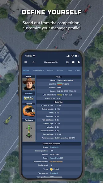 GPRO - Classic racing manager — Взломанная версия (Много денег) — скриншот 2 GPRO - Classic racing manager — Взломанная версия (Много денег) — скриншот 2