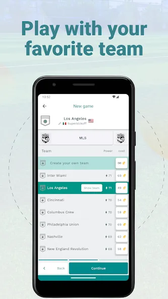 Скачать Superkickoff - Soccer manager с модом — Много денег — скриншот 1