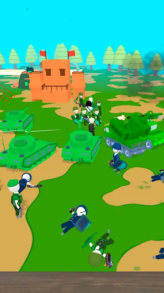 Взломанная Island Warfare 3D: Guns' Land на Андроид — Много денег и патронов — скриншот 3 Взломанная Island Warfare 3D: Guns' Land на Андроид — Много денег и патронов — скриншот 3