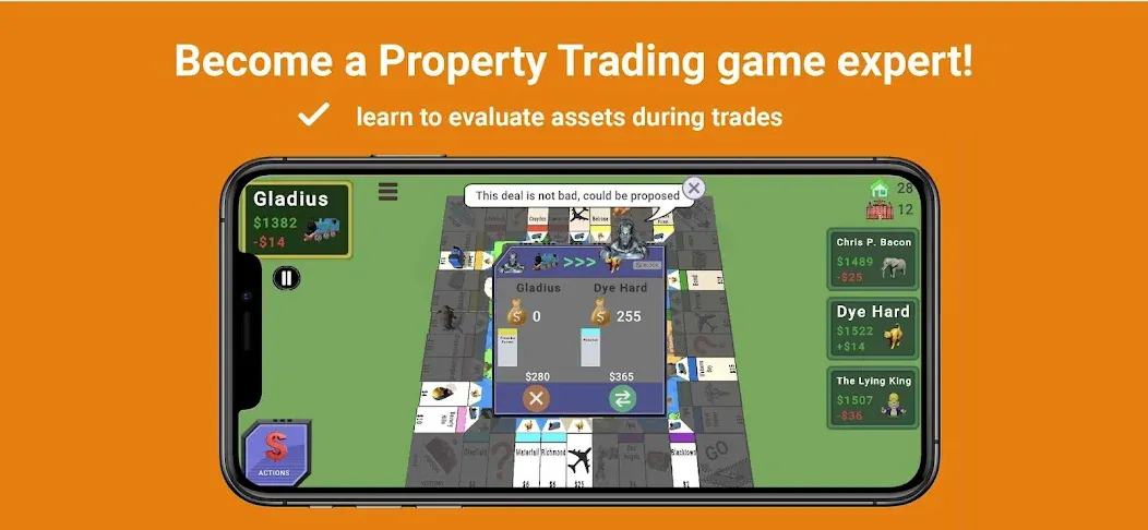 Скачать Quadropoly - Monopolist Tycoon — Модификация Много денег — скриншот 5