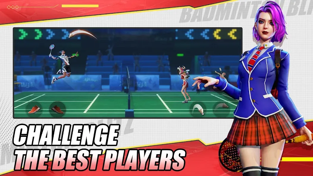 Badminton Blitz - PVP online на Андроид — Мод Много денег и кристаллов — скриншот 5