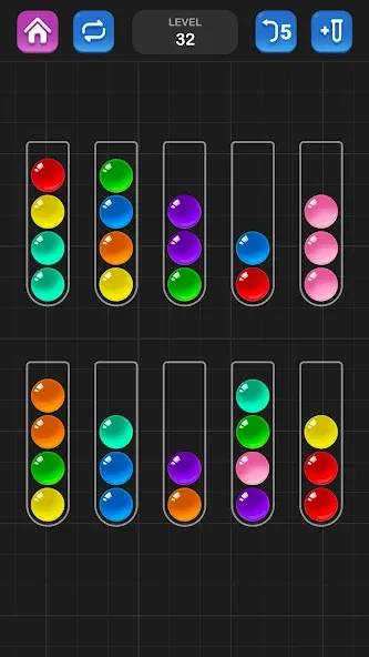 Скачать взломанную Ball Sort Puzzle - Color Game — Все уровни разблокированы — скриншот 4 Скачать взломанную Ball Sort Puzzle - Color Game — Все уровни разблокированы — скриншот 4