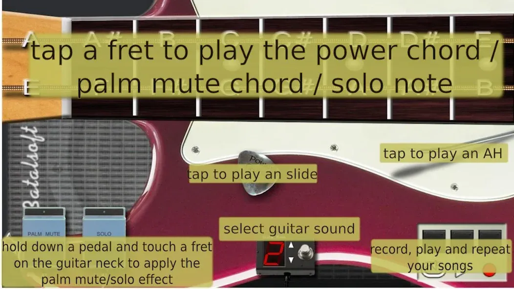 Скачать Power guitar HD на телефон — Много денег и все треки разблокированы — скриншот 4