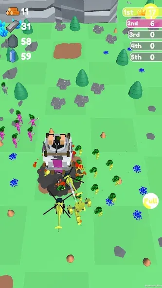 Islands Control: Army War MOD — Много денег на Андроид — скриншот 1
