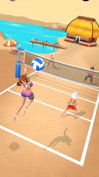Скачать Beach Volleyball Game на Android — Много денег — скриншот 1