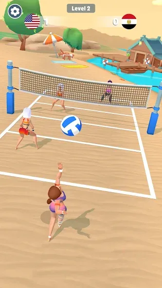 Скачать Beach Volleyball Game на Android — Много денег — скриншот 4