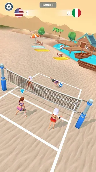 Скачать Beach Volleyball Game на Android — Много денег — скриншот 5