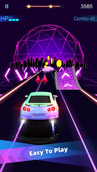 Music Racing GT: EDM & Cars MOD — Много денег и все машины разблокированы на Андроид — скриншот 1
