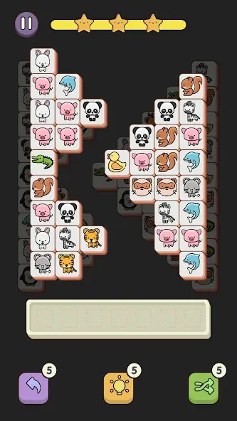 Скачать взлом Match 3 Animal - Zen Puzzle на Андроид — Много денег — скриншот 1