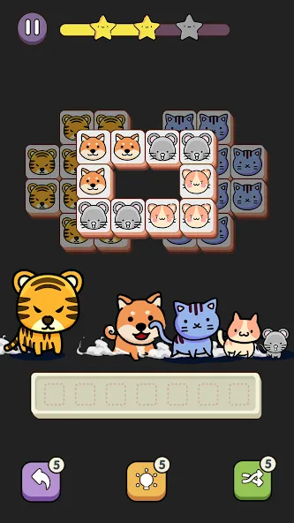 Скачать взлом Match 3 Animal - Zen Puzzle на Андроид — Много денег — скриншот 2