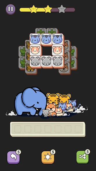 Скачать взлом Match 3 Animal - Zen Puzzle на Андроид — Много денег — скриншот 4