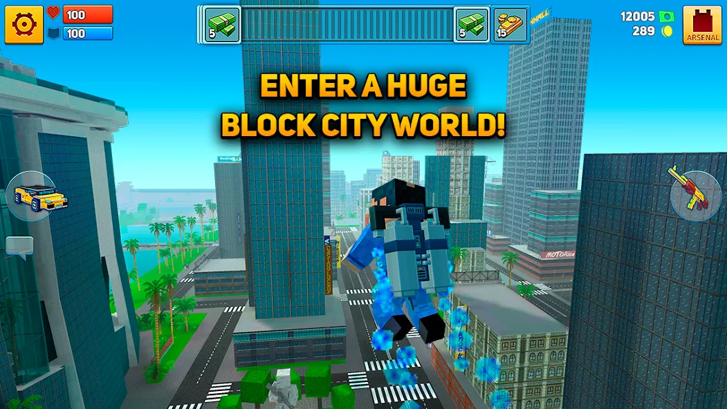 Block City Wars: Pixel Shooter — Много денег и патронов — скриншот 2
