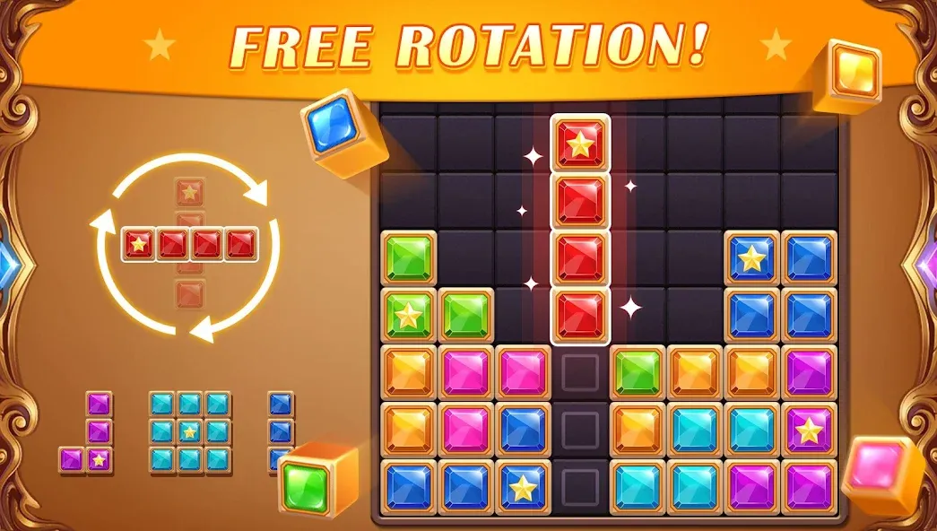 Скачать Block Puzzle: Diamond Star — Все уровни разблокированы — скриншот 2