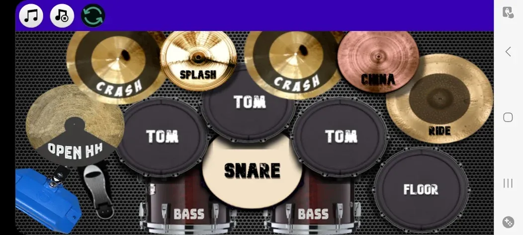 Drum Studio: Bateria Virtual — Взломанная версия (Все Премиум Наборы Разблокированы) — скриншот 1