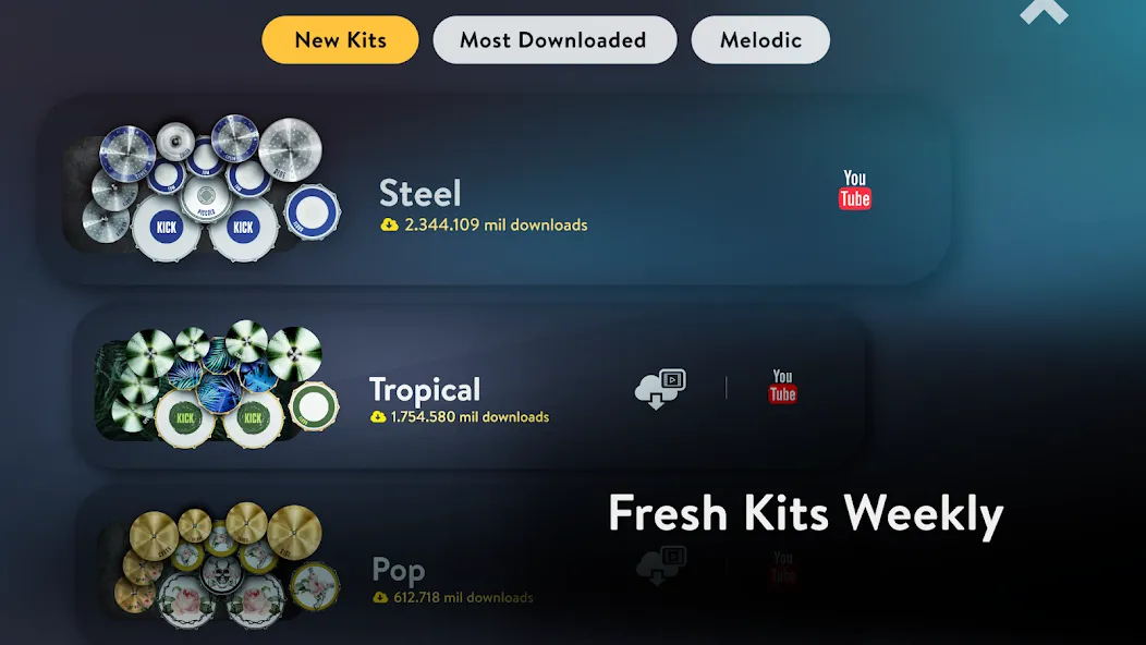 Real Drum: electronic drums Mod APK Все наборы ударных разблокированы — Скачать на Андроид — скриншот 5