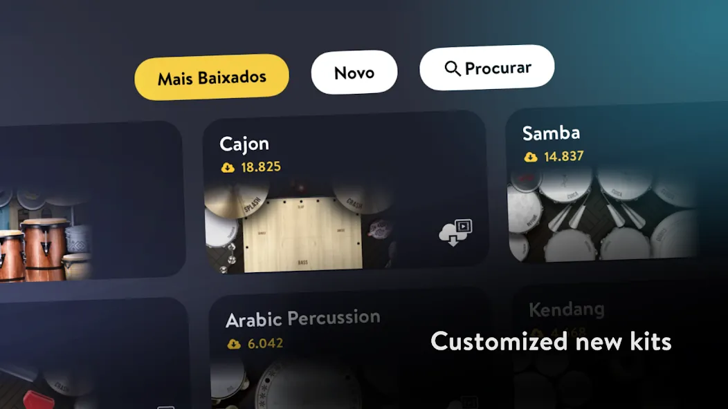Скачать взлом Real Percussion: instruments на Андроид — Все инструменты разблокированы — скриншот 3