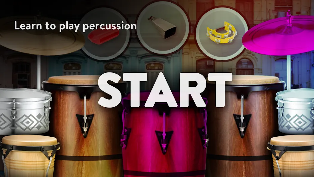 Скачать взлом Real Percussion: instruments на Андроид — Все инструменты разблокированы — скриншот 4