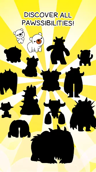 Взломанная Bear Evolution: Idle Clicker на Андроид — Много денег и кристаллов — скриншот 4
