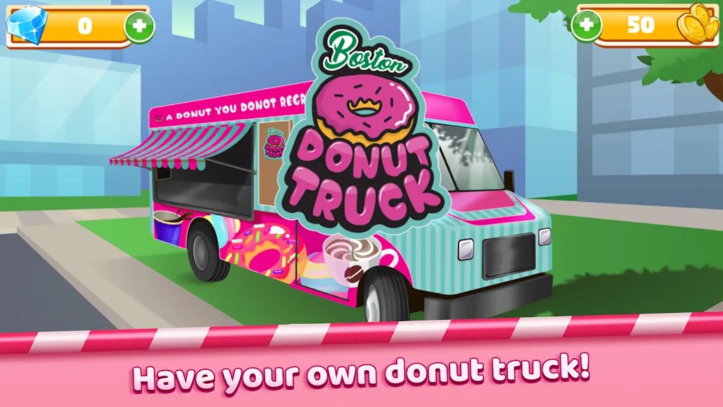 Скачать Boston Donut Truck: Food Game с модом — Много денег — скриншот 1 Скачать Boston Donut Truck: Food Game с модом — Много денег — скриншот 1