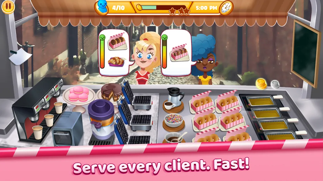 Скачать Boston Donut Truck: Food Game с модом — Много денег — скриншот 2 Скачать Boston Donut Truck: Food Game с модом — Много денег — скриншот 2