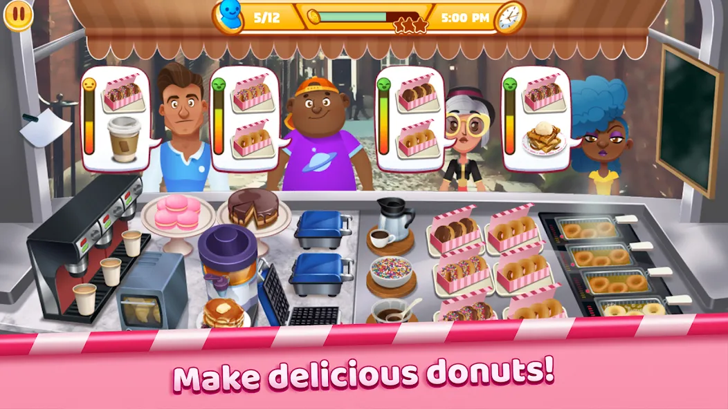 Скачать Boston Donut Truck: Food Game с модом — Много денег — скриншот 5