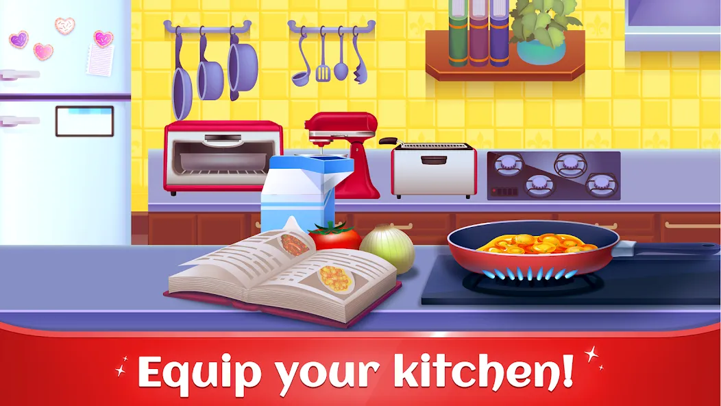 Скачать Cookbook Master: Cooking Games на Андроид — Много денег — скриншот 1