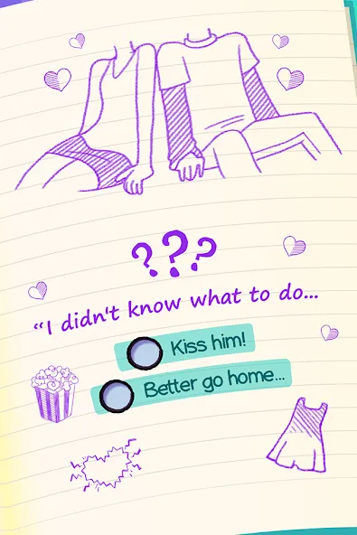 Скачать Dear Diary: Interactive Story MOD APK — Много билетов и без рекламы — скриншот 2