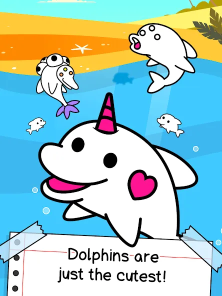 Скачать Dolphin Evolution: Idle Mutant на Android — Много денег и кристаллов — скриншот 5