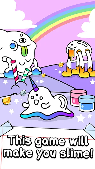 Скачать Slime Evolution: Merge ASMR MOD APK — Много денег — скриншот 1
