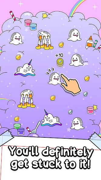 Скачать Slime Evolution: Merge ASMR MOD APK — Много денег — скриншот 2