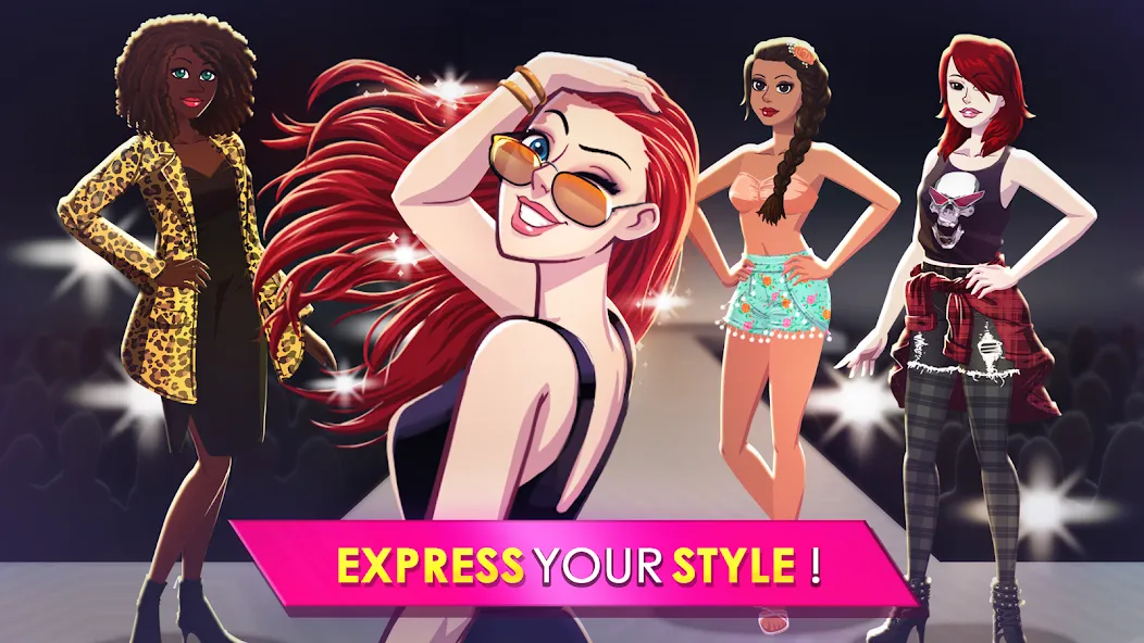 Скачать Fashion Fever: Dress Up Game — Модификация Много денег и кристаллов — скриншот 1