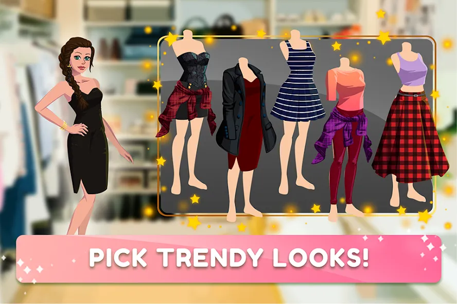 Fashion Fever 2: Dress Up Game MOD APK на Android — Много денег и кристаллов — скриншот 2