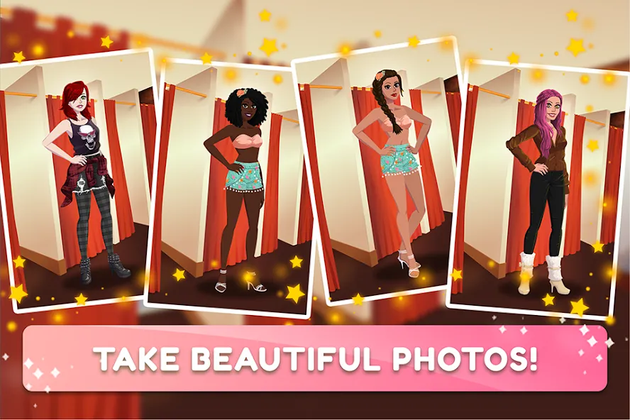 Fashion Fever 2: Dress Up Game MOD APK на Android — Много денег и кристаллов — скриншот 4