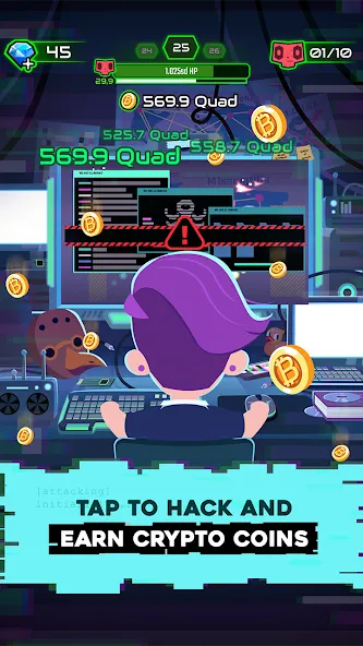 Скачать Hacking Hero: Hacker Clicker — Много денег и бесконечная энергия — скриншот 2 Скачать Hacking Hero: Hacker Clicker — Много денег и бесконечная энергия — скриншот 2