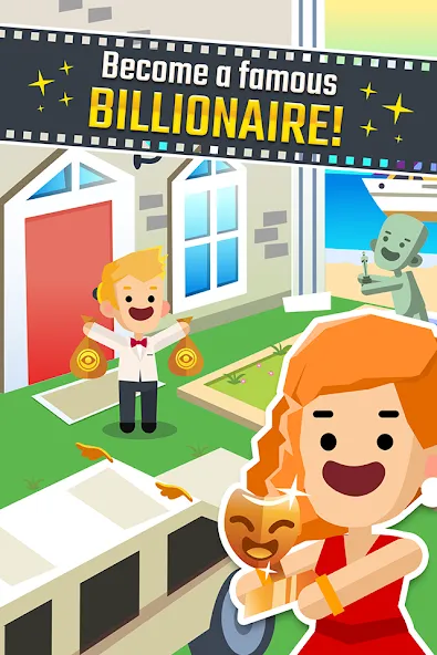 Hollywood Billionaire: Be Rich Mod APK Много денег — Скачать на Андроид — скриншот 2